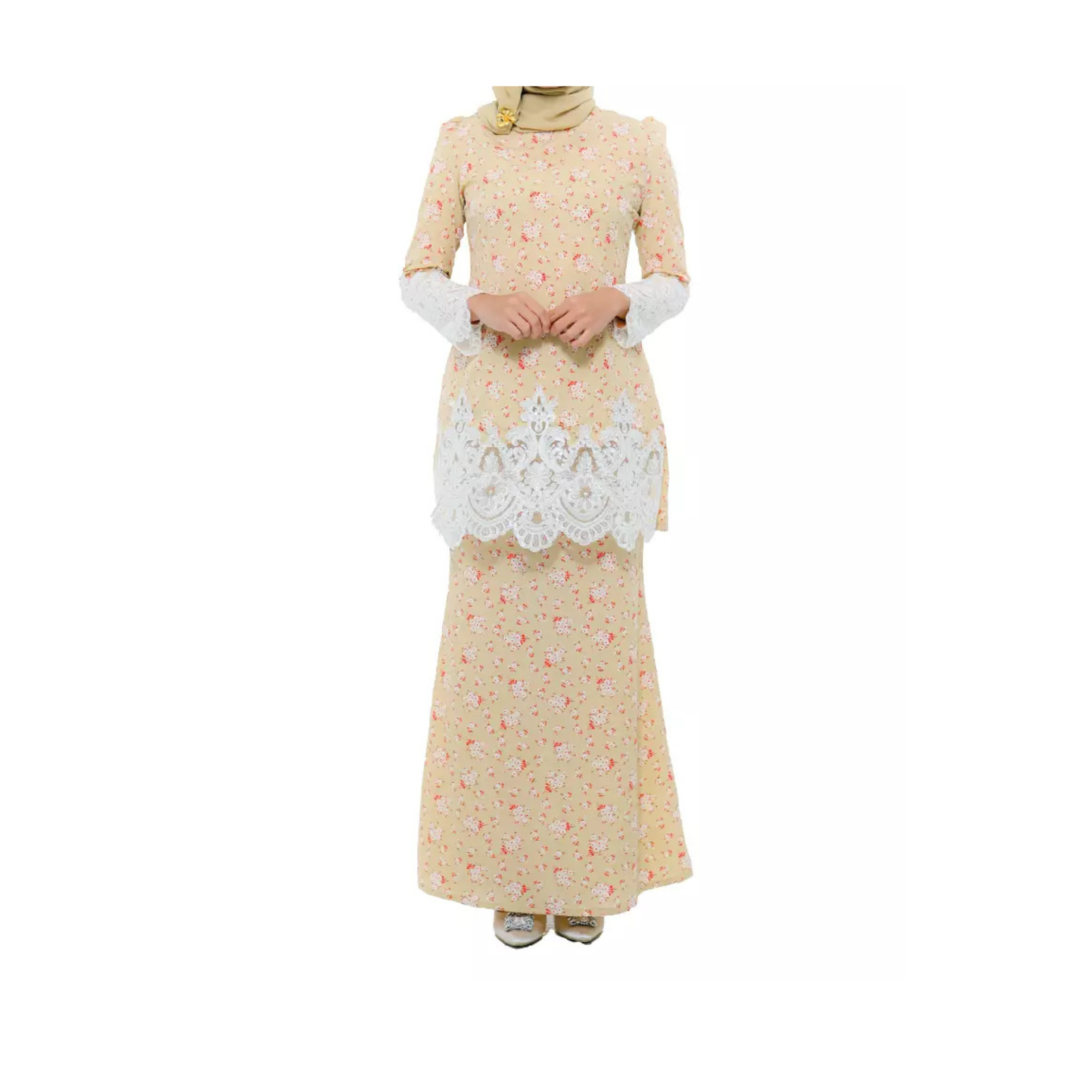 Taffeta Floral Kurung Set