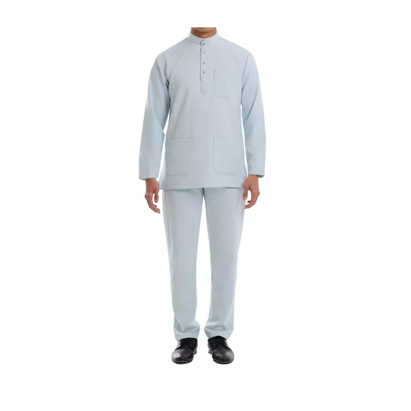 Sleek Grey Baju Melayu