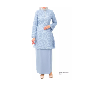 Sky Blue Kurung - Elegance Redefined