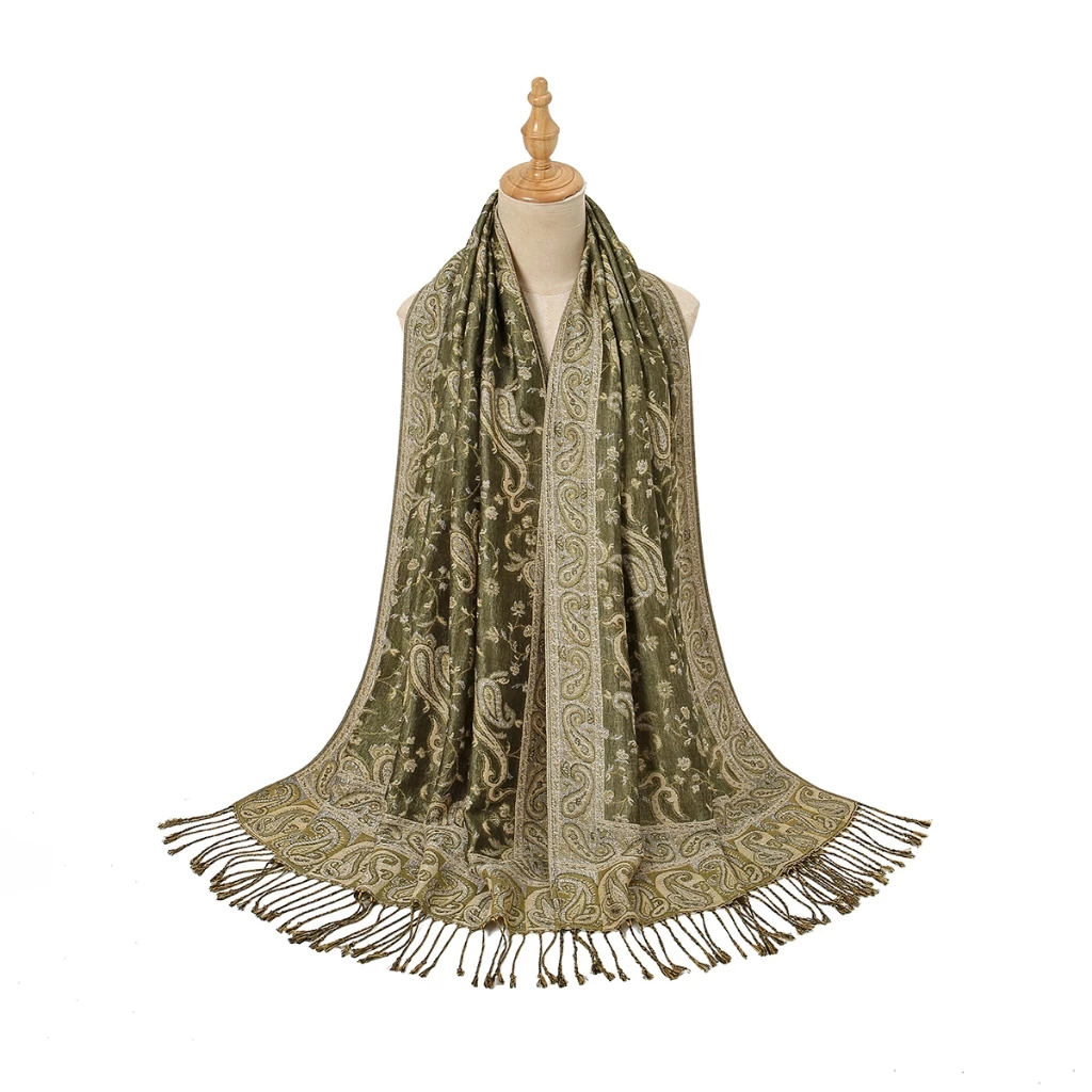 Green Ethnic Shawl