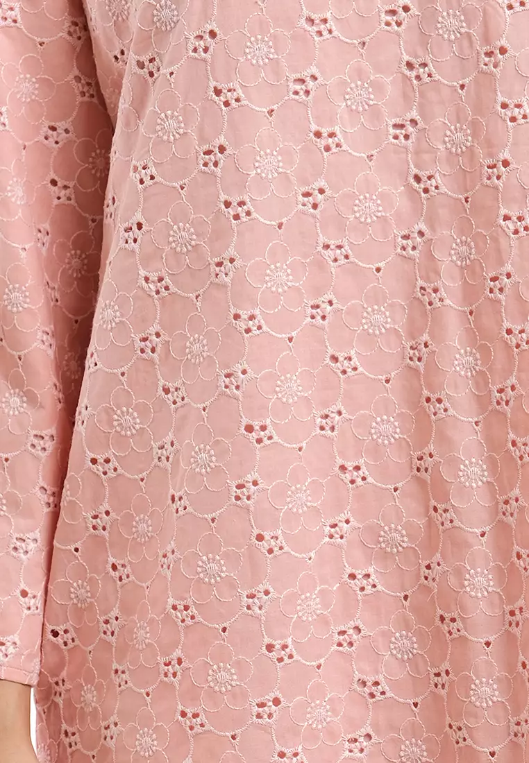 Rose Pink Kurung - Elegant & Practical Design - Image 2