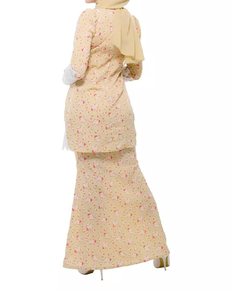Taffeta Floral Kurung Set - Image 2